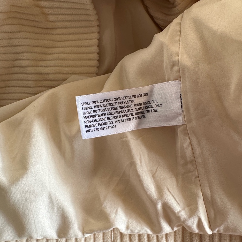 Rowing Blazers x Target Cream Corduroy Double Breasted Blazer NWT 2X DEFECT - Picture 10 of 10